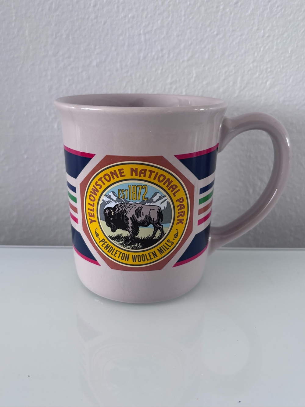 New! Pendleton Yellowstone Park Bison Coffee Mug 18 oz National Woolen Mills